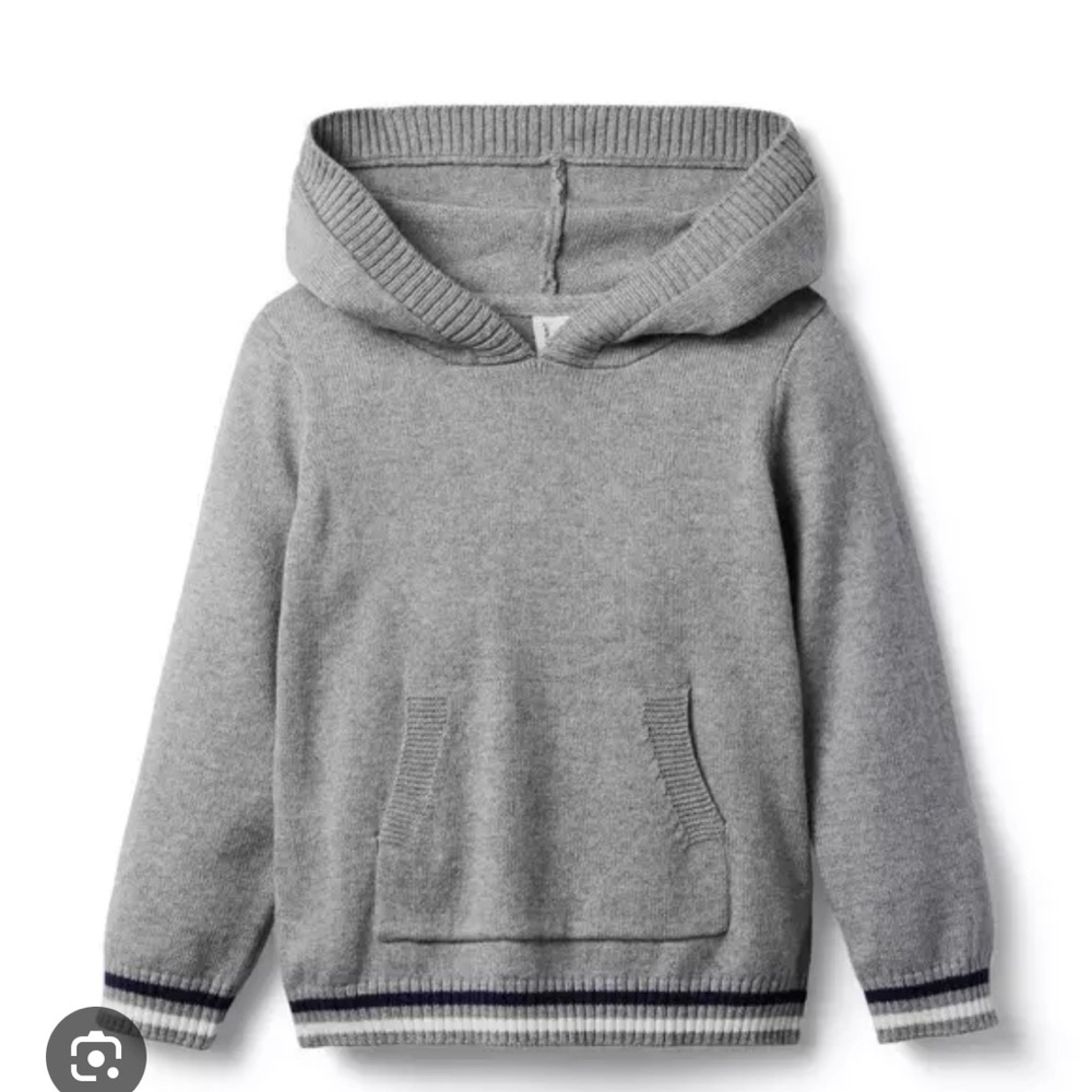 Janie & Jack Striped cuff hooded sweater - size 3T
